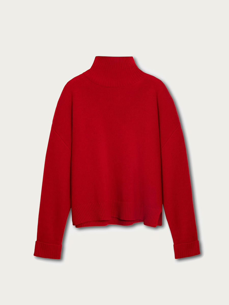 Свитер Астрид с воротом стойкой, Красный
Свитер Астрид с воротом стойкой, Красный