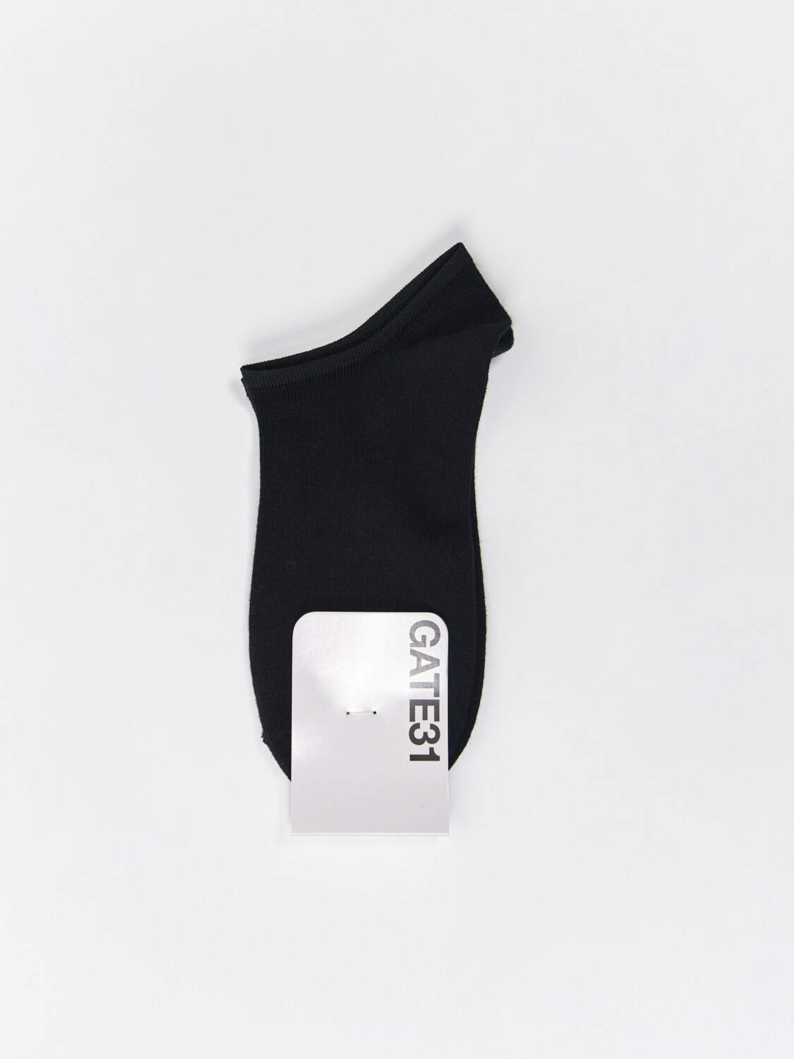 

Носки короткие с контрастной резинкой, Черный