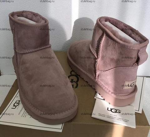 Женские розовые угги UGG Classic Mini Pink