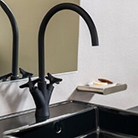 Смеситель для раковины на 3 отверстия ADAGIO 914202MLGR графит