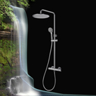 СНЯТ Душевая система без излива с регулировкой высоты BLAUTHERM 937412RPK300OC золото