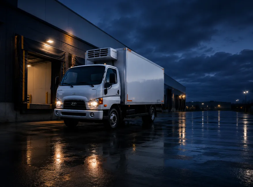 Hyundai HD78 у складского терминала