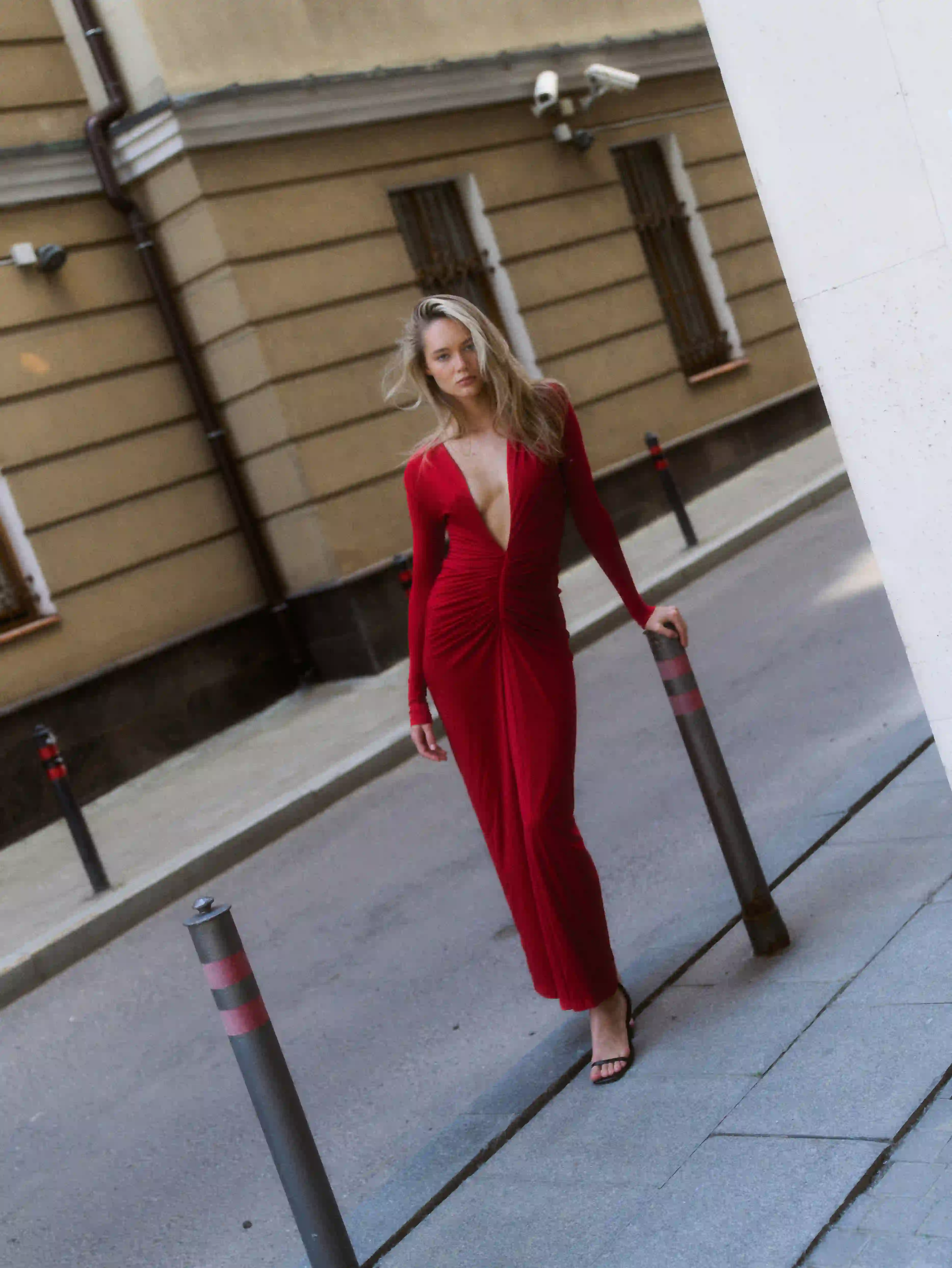 ПЛАТЬЕ SABRINA красное