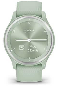 Умные часы Garmin Vivomove Sport черный, серый безель, с силиконовым ремешком: КАЛЕНДАРЬ
