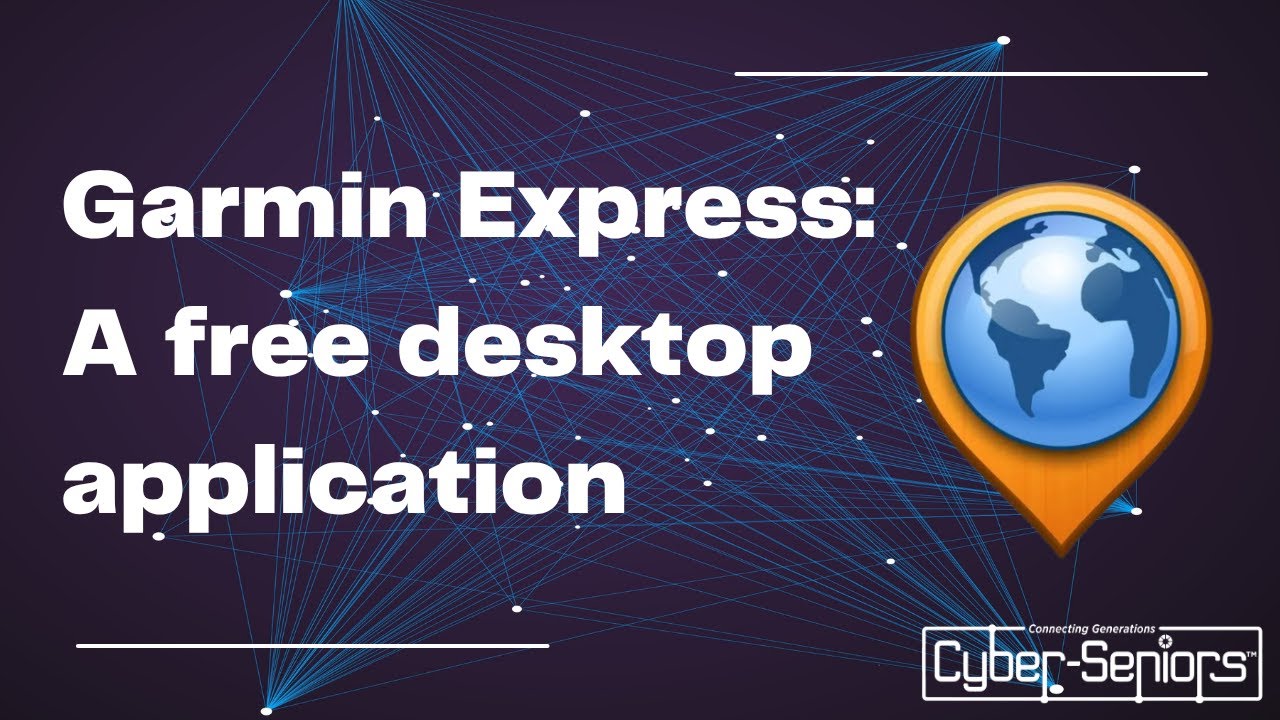интерфейс программы garmin express на экране ноутбука