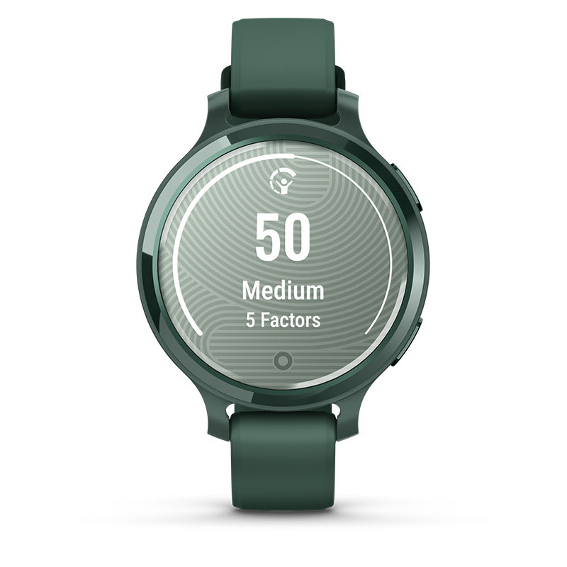 Умные часы Garmin Lily 2 Active серебряного цвета с фиолетовым ремешком: МОНИТОРИНГ ЭНЕРГИИ BODY BATTERY