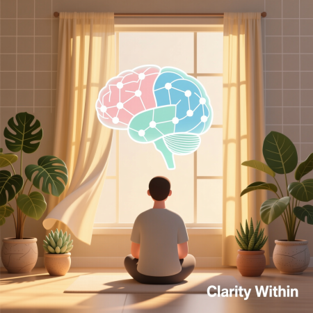 <img src="anxious-thoughts-mental-clarity.jpg" alt="Visualization of overcoming anxious thoughts and achieving mental clarity with meditation and mindfulness techniques">