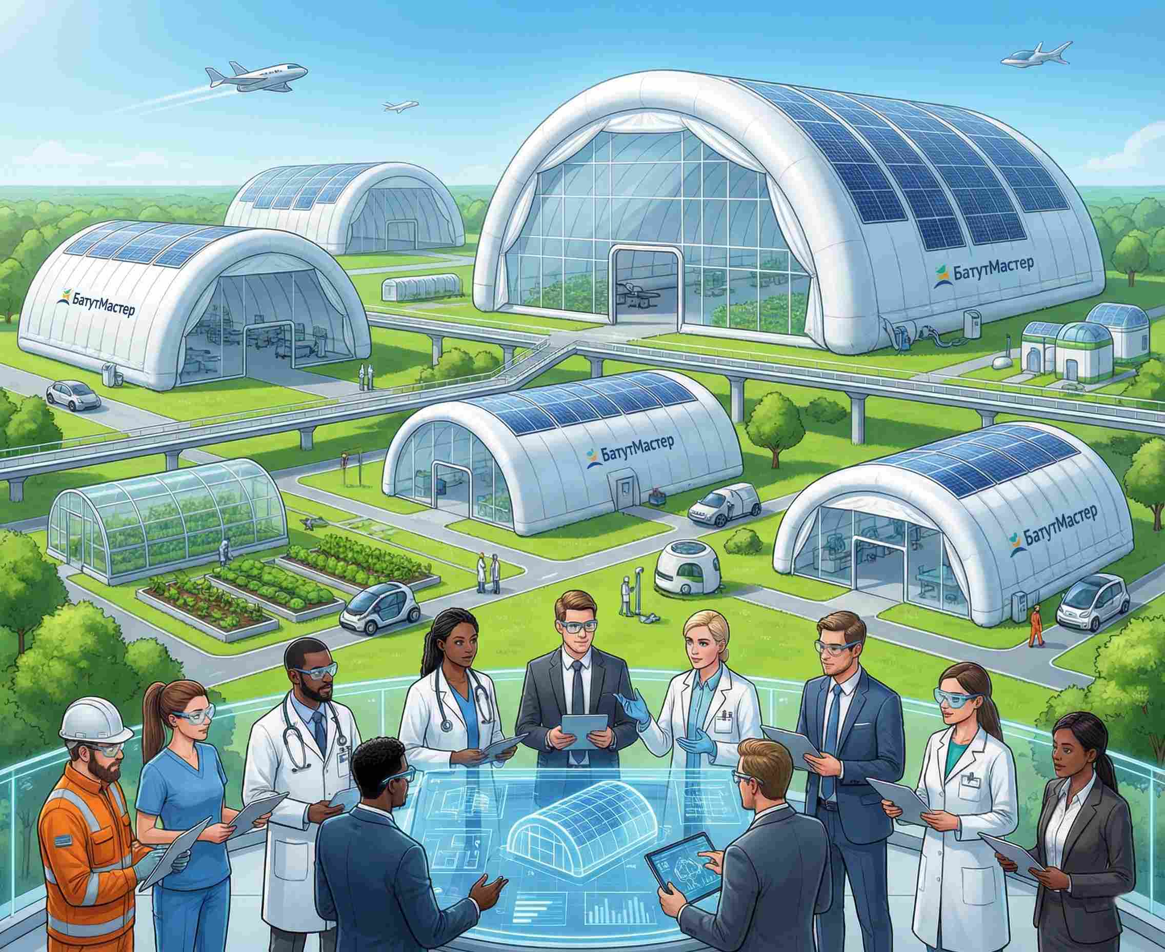 Пневмоангары БатутМастер