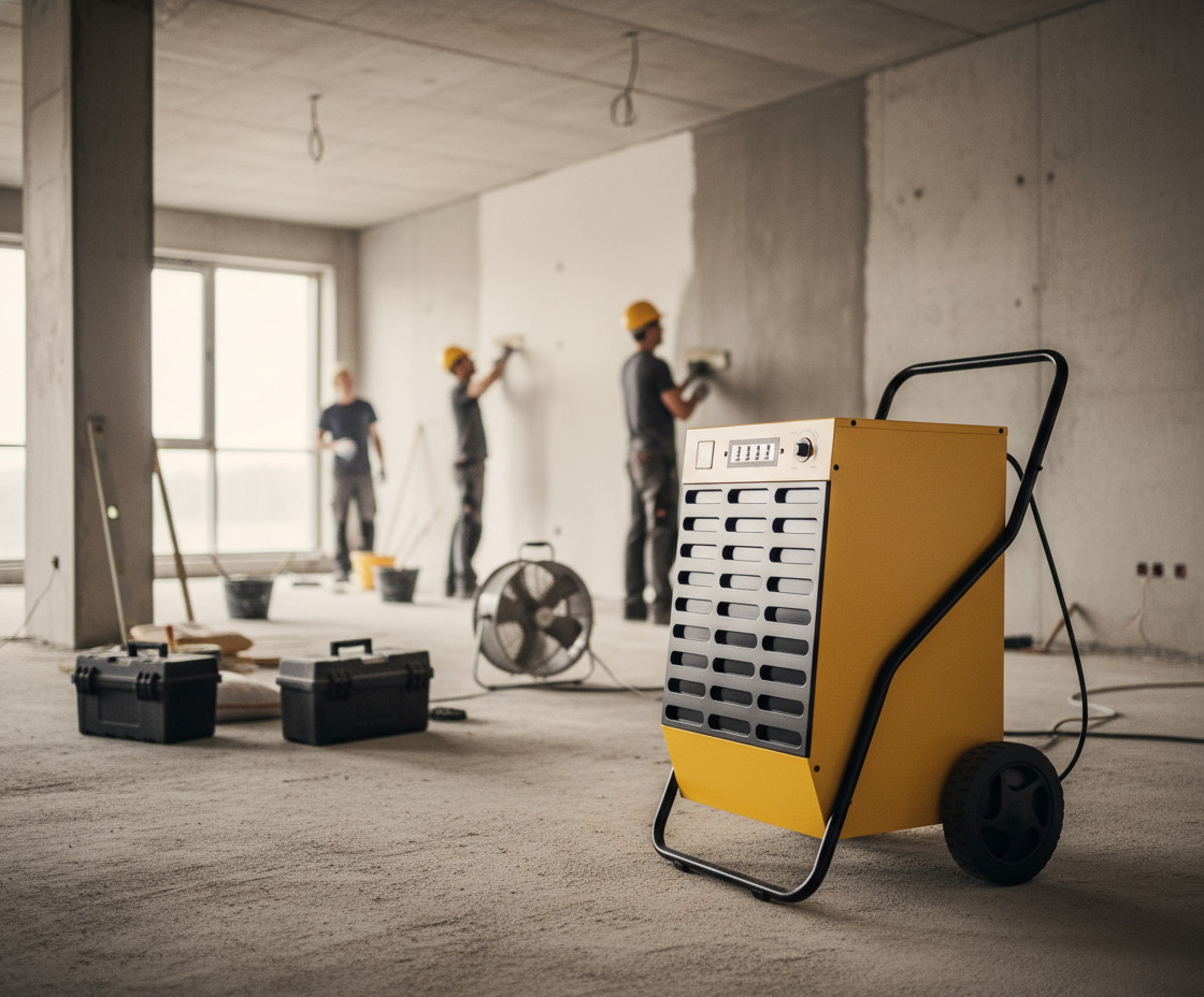 промышленный строительный осушитель воздуха