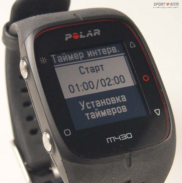 Таймер интервалов в Polar M430