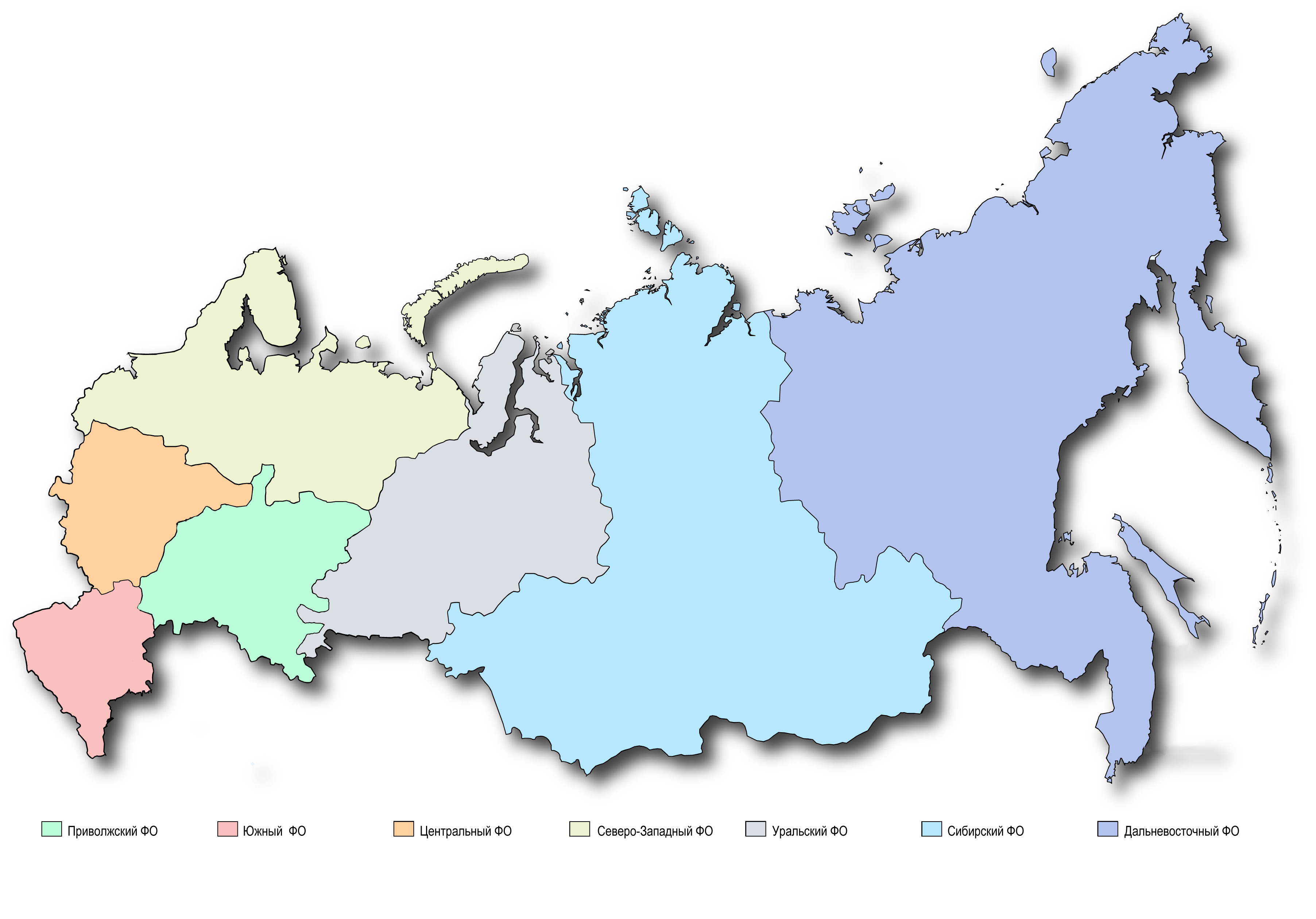 Границы областей и республик