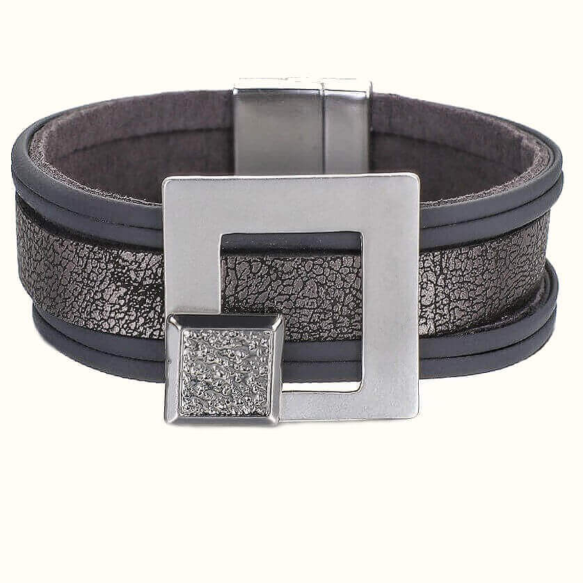 БРАСЛЕТ ЖЕНСКИЙ VINTAGE GRAY SQUARE-E190343