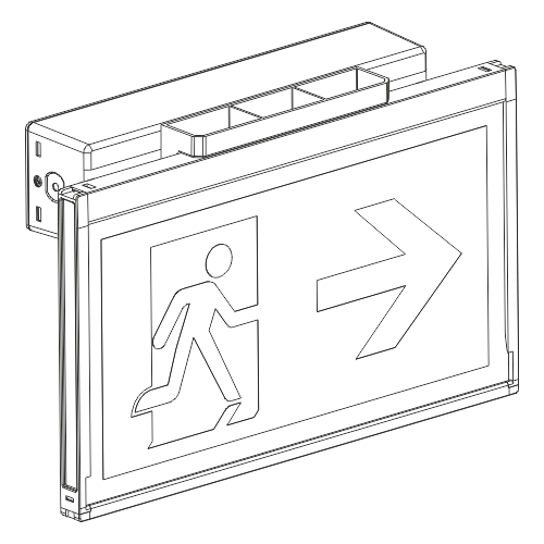 Световой настенный указатель Moncato DP918-DP129 KIT – внешний вид Световой настенный указатель Moncato DP918-DP129 KIT – внешний вид