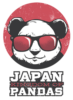 Принт Япония королевство панд