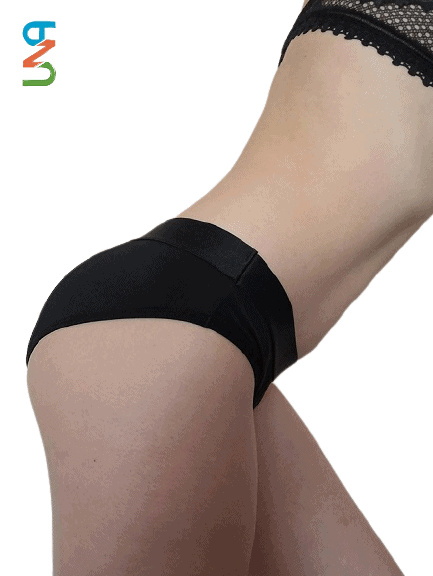 Гигиенические менструальные трусы UNA bikini sport, впитывающие 4х слойные вид сбоку