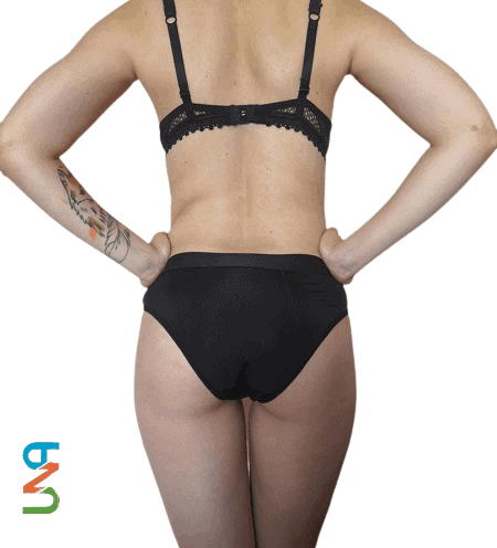 Гигиенические менструальные трусы UNA bikini sport, впитывающие 4х слойные 