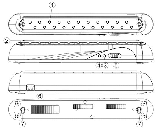 Устройство аккумуляторного led-светильника Feron EL14