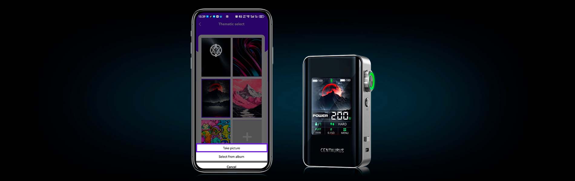 Элементы управления Lost Vape Centaurus BT200 Элементы управления Lost Vape Centaurus BT200