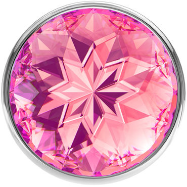 Lola Toys Diamond Sparkle, Small, 2,8 см, Серебро, Розовый страз