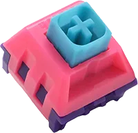 Domikey x Kailh Cyberpunk Pink Purple Blue 62g Изображение Domikey x Kailh Cyberpunk Pink Purple Blue 62g