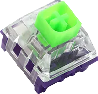 Domikey x Kailh Cyberpunk Clear Purple Green 62g Изображение Domikey x Kailh Cyberpunk Clear Purple Green 62g