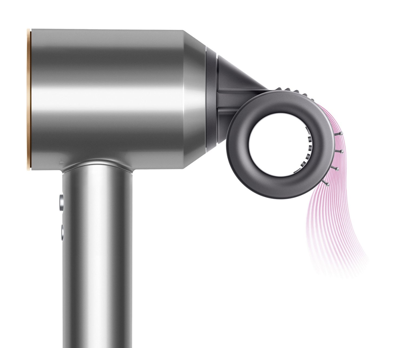 Dyson hd15 ceramic pop. Фен hd15 Дайсон. Фен Дайсон черный никель. Фен Дайсон PNG. Дайсон бронзовый фен.