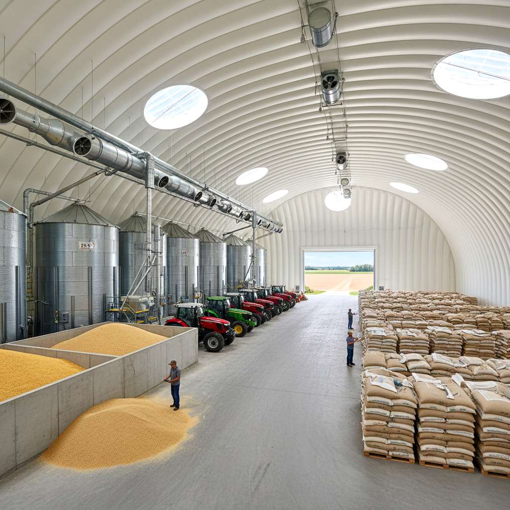 Сельскохозяйственные ангары для аграрного применения