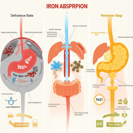 <img src="iron-absorption-process-deficiency-to-health.jpg" alt="Процесс усвоения железа дефицит здоровье абсорбция кишечник гепсидин">
