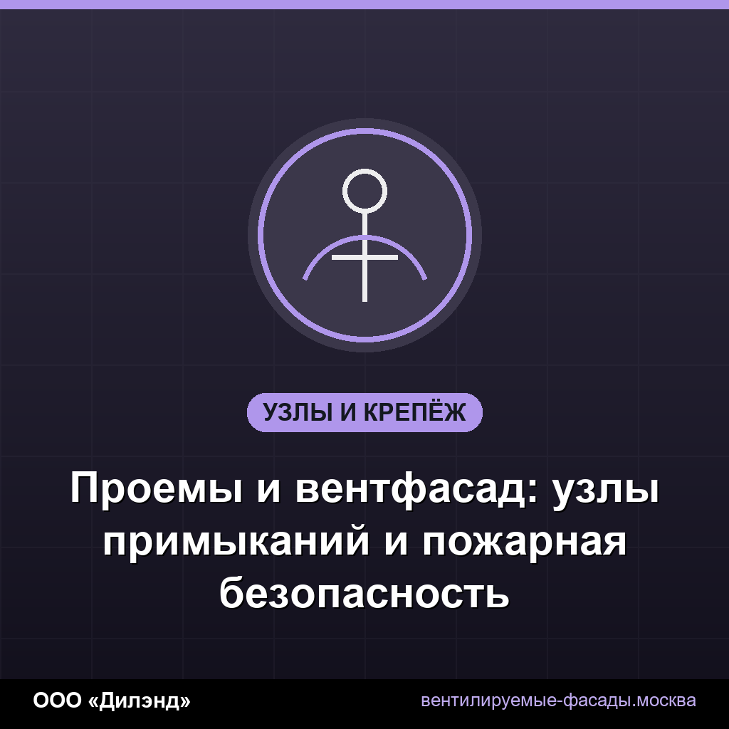Проемы и вентфасад: узлы примыканий и пожарная безопасность Проемы и вентфасад: узлы примыканий и пожарная безопасность