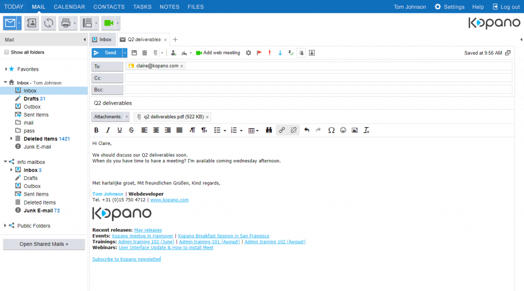 Kopano Email