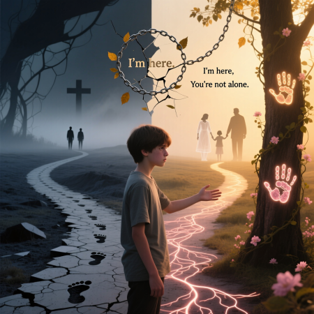 <img src="adolescent-crisis-connection-growth.jpg" alt="Adolescent psychological crisis and growth: path from isolation toward authentic family connection and healthy development">