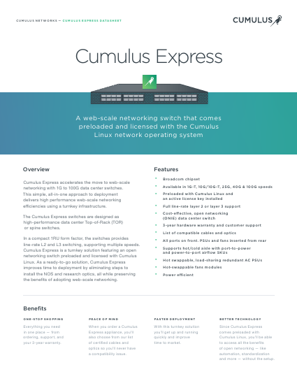 Cumulus Express Datasheet