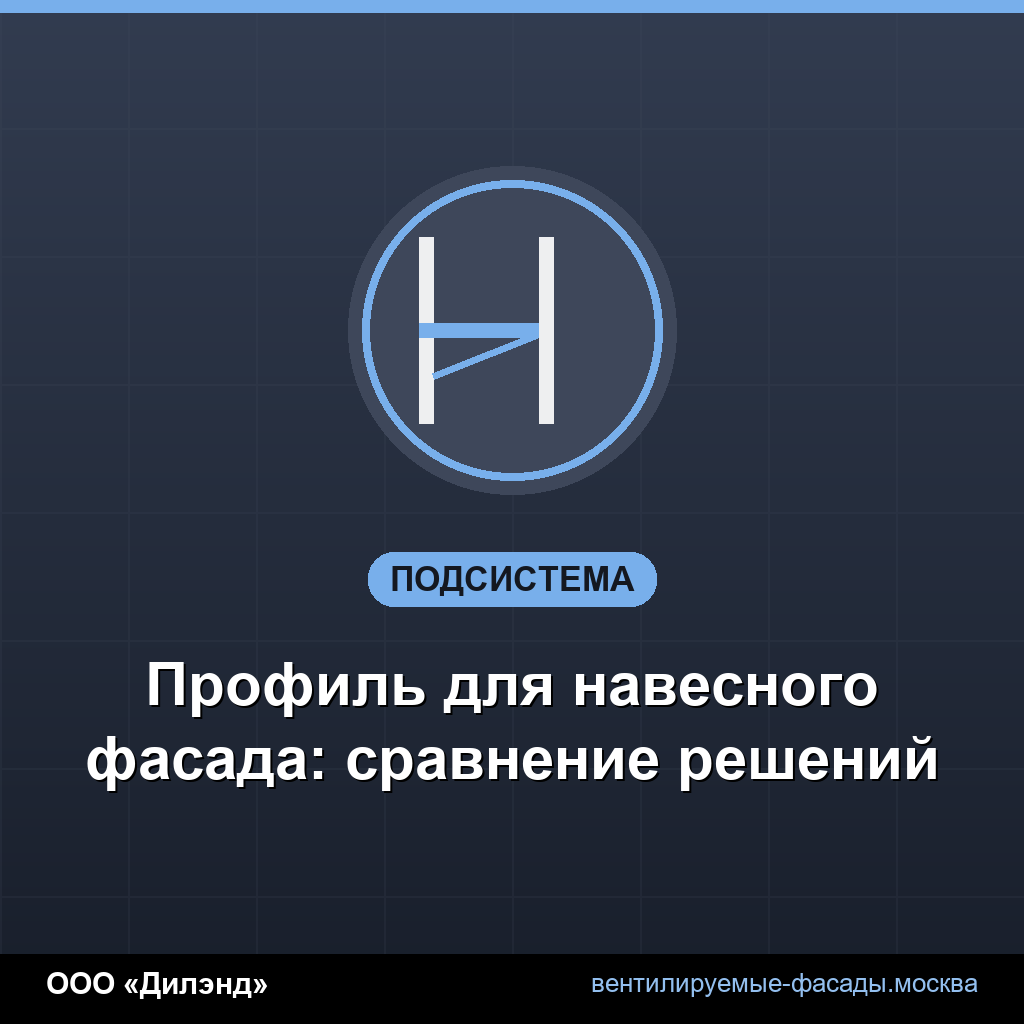 Профиль для навесного фасада: сравнение решений