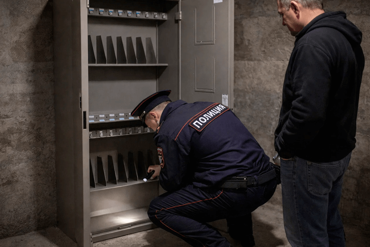 Досмотр оружейного сейфа