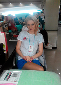 Виктория Довжик на международного чемпионата Lashdesigner 2015