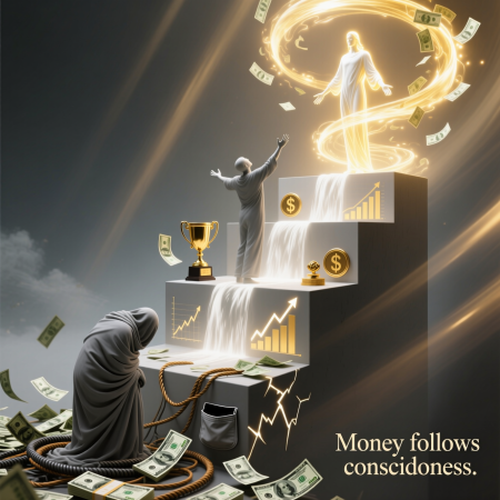 <img src="money-consciousness-levels-abundance-attraction.jpg" alt="Three levels of money consciousness: survival, success, and abundance attraction">