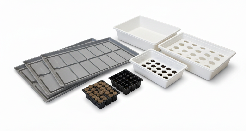 Виды поддонов Разные пластиковые поддоны по нескольким критериям