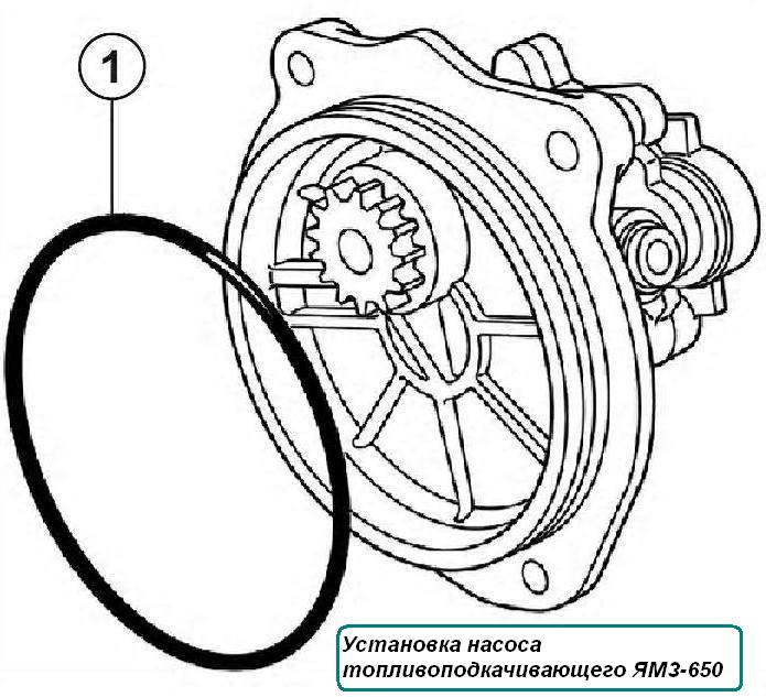 Схема водяной насос ямз 650