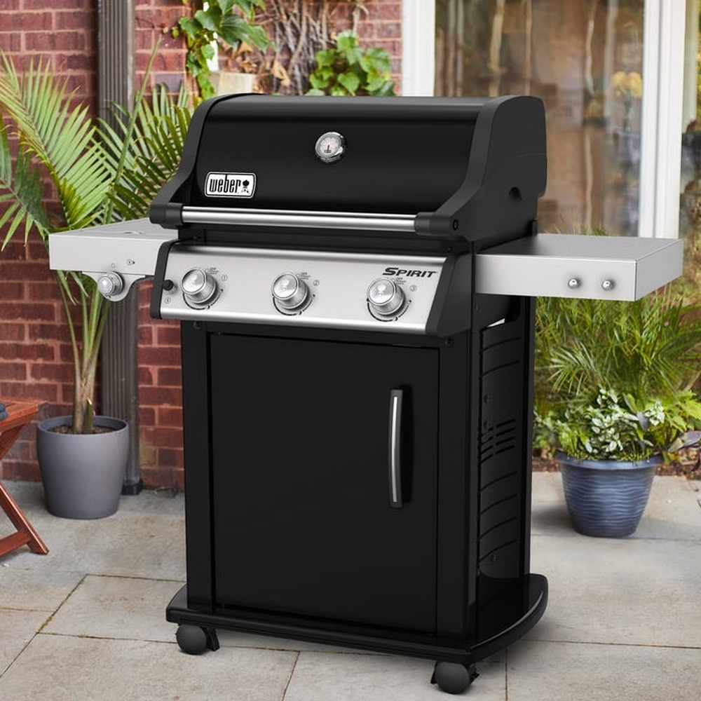 Газовый гриль Weber Spirit E-325 GBS, 4 горелки, чёрный