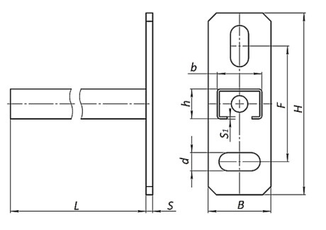 Размер монтажной консоли Stout SAC-0021-283040