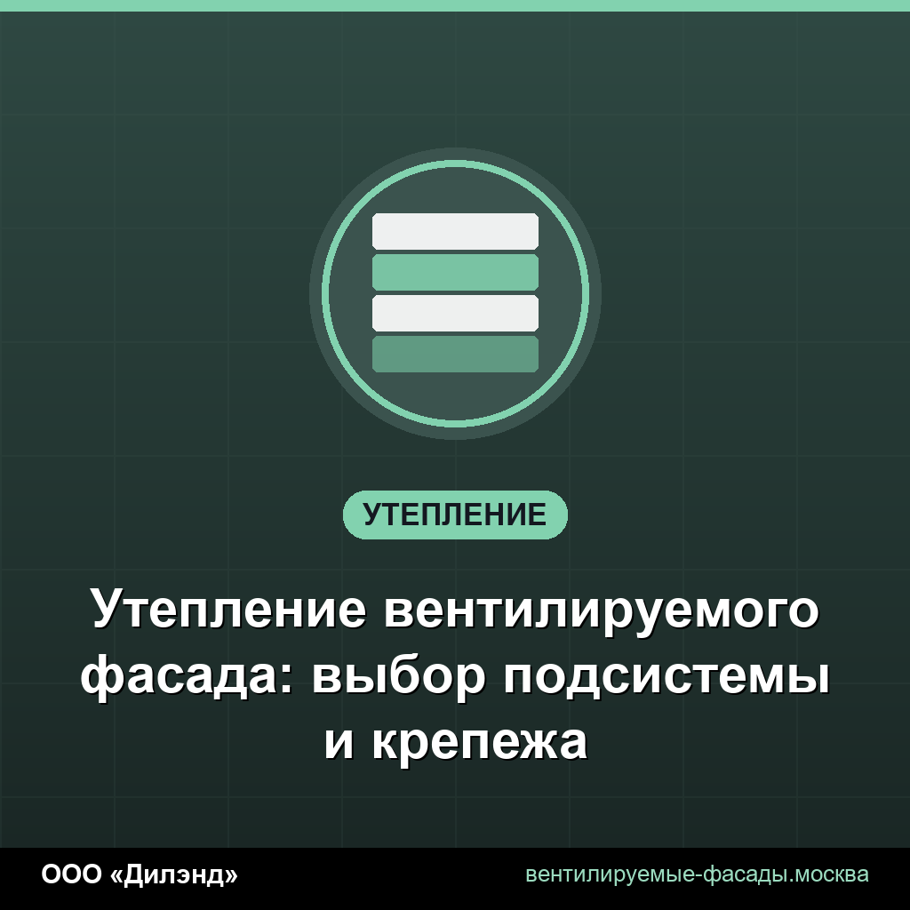 Утепление вентилируемого фасада: выбор подсистемы и крепежа Утепление вентилируемого фасада: выбор подсистемы и крепежа