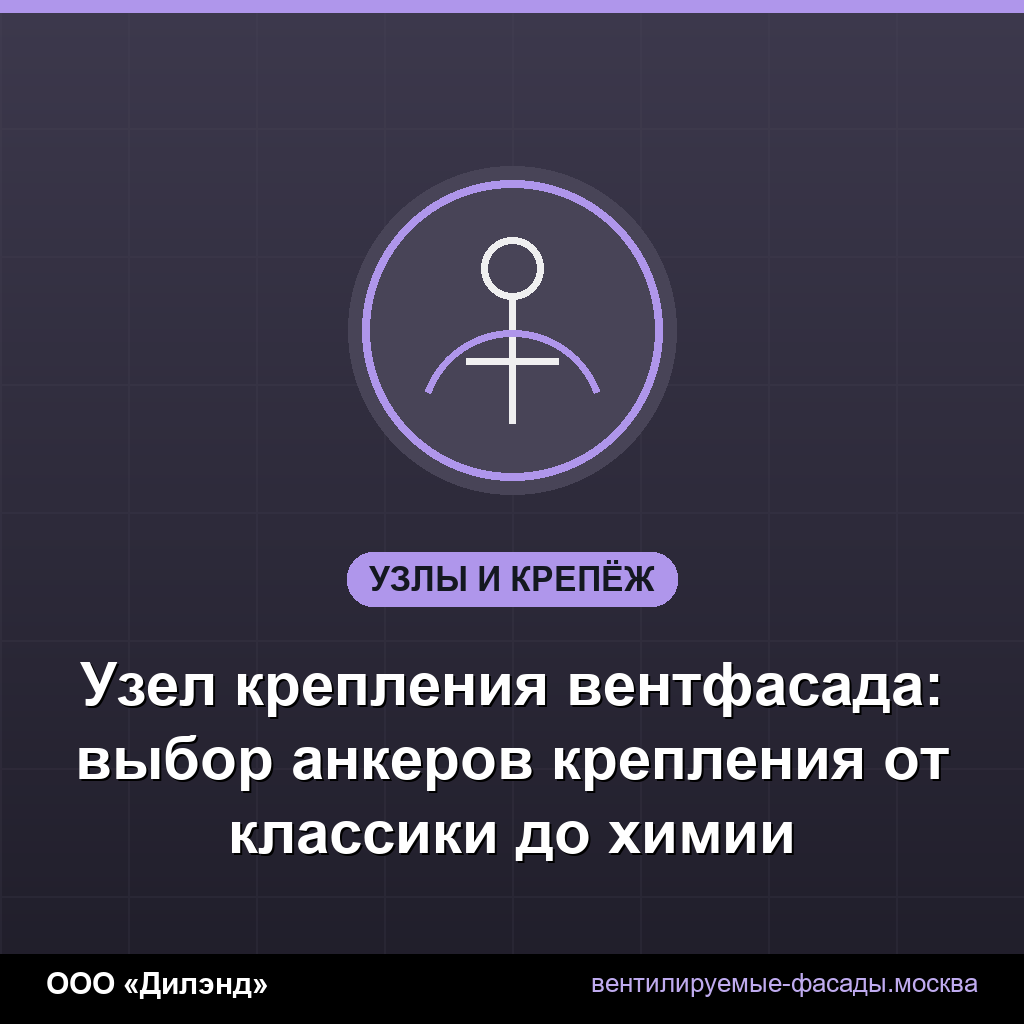 Узел крепления вентфасада: выбор анкеров крепления от классики до химии Узел крепления вентфасада: выбор анкеров крепления от классики до химии
