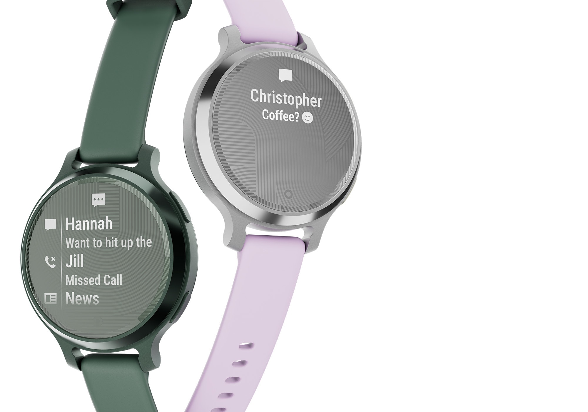 Умные часы Garmin Lily 2 Active серебряного цвета с фиолетовым ремешком: КЛАССИЧЕСКИЙ ДИЗАЙН И УМНЫЕ ФУНКЦИИ