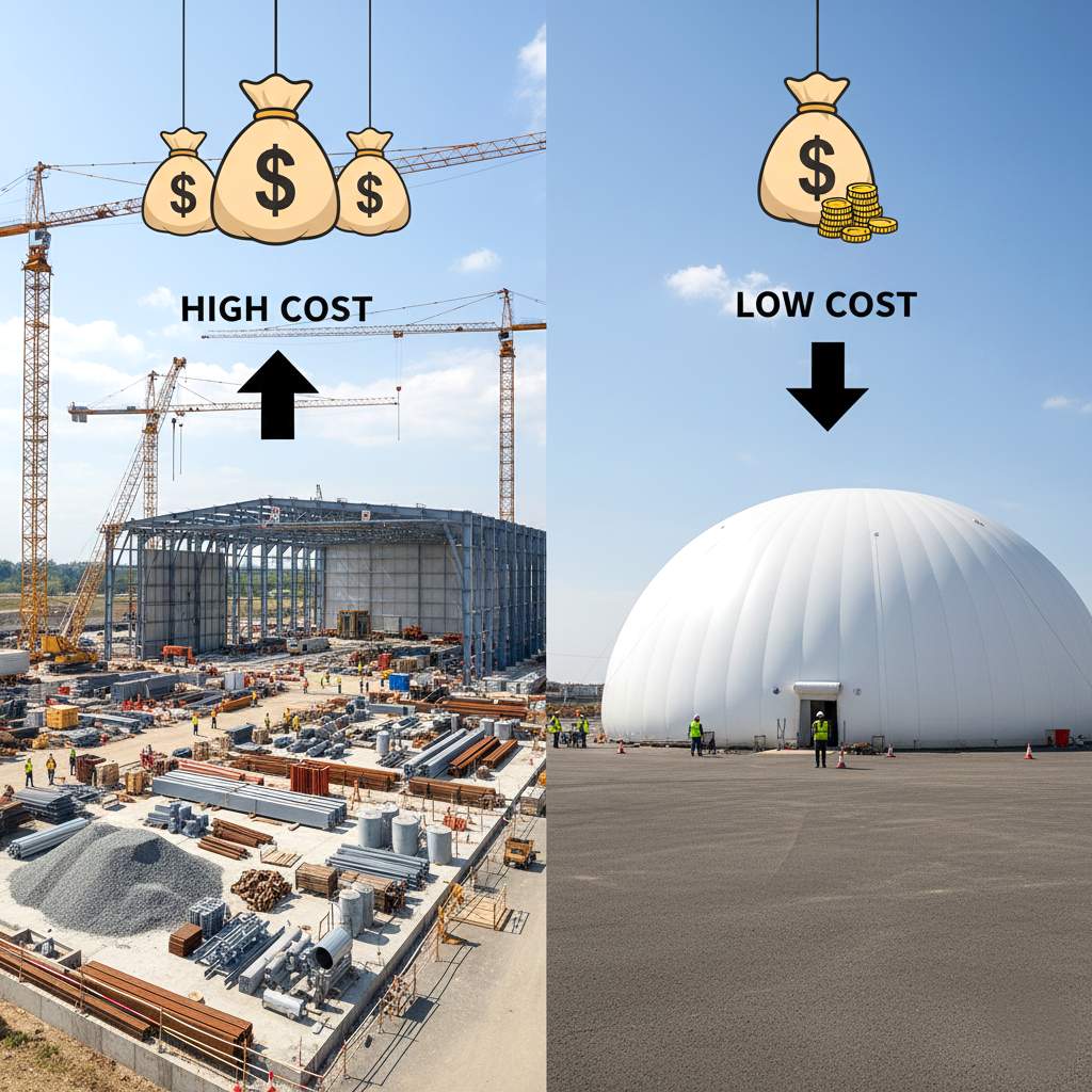 Экономическая выгода пневмоангаров