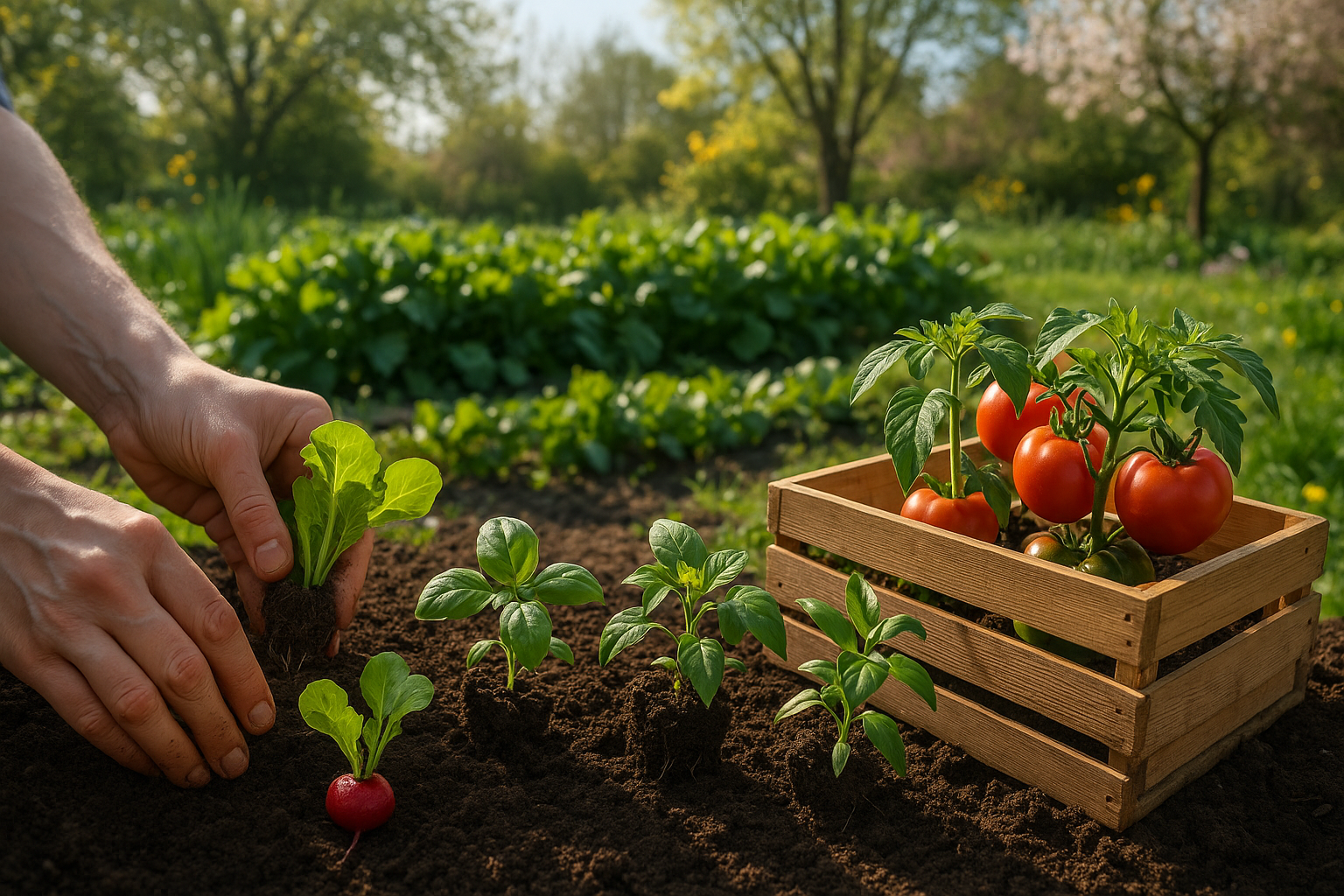 Весенняя посадка овощных и цветочных культур в открытый грунт на даче