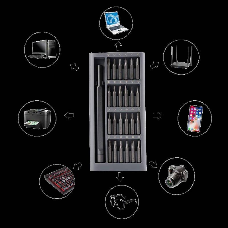 Отвертка с насадками Xiaomi MiJia Wiha Screwdriver Set (25 предм.)-описание-3.jpg