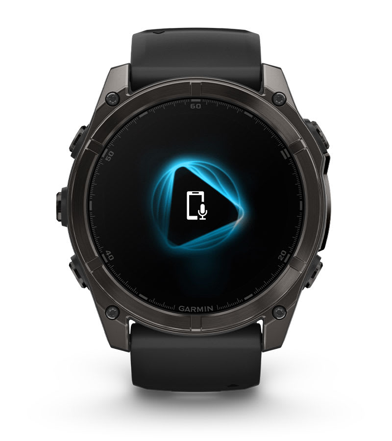 Умные часы Garmin Fenix 8, 51 мм, AMOLED, Slate Gray with black silicone band: ВСТРОЕННЫЙ ДИНАМИК И МИКРОФОН