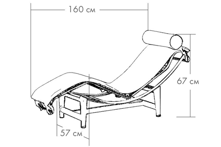 Шезлонг мистраль чертеж