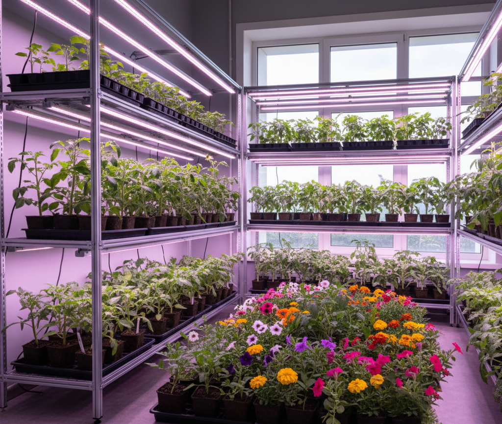 Уголок рассады в доме Домашнее выращивание рассады