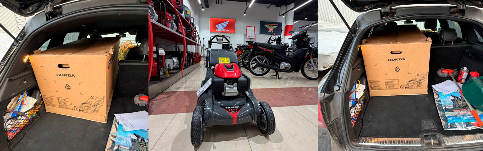 Готовьте сани летом, а газонокосилку Хонда - зимой